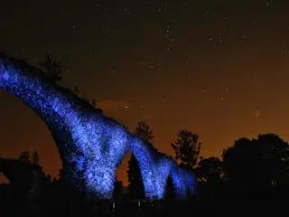 Miniatura: Bobrza – ruiny Zakładu Wielkopiecowego i mur oporowy